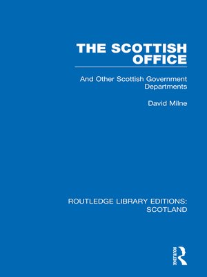 cover image of The Scottish Office